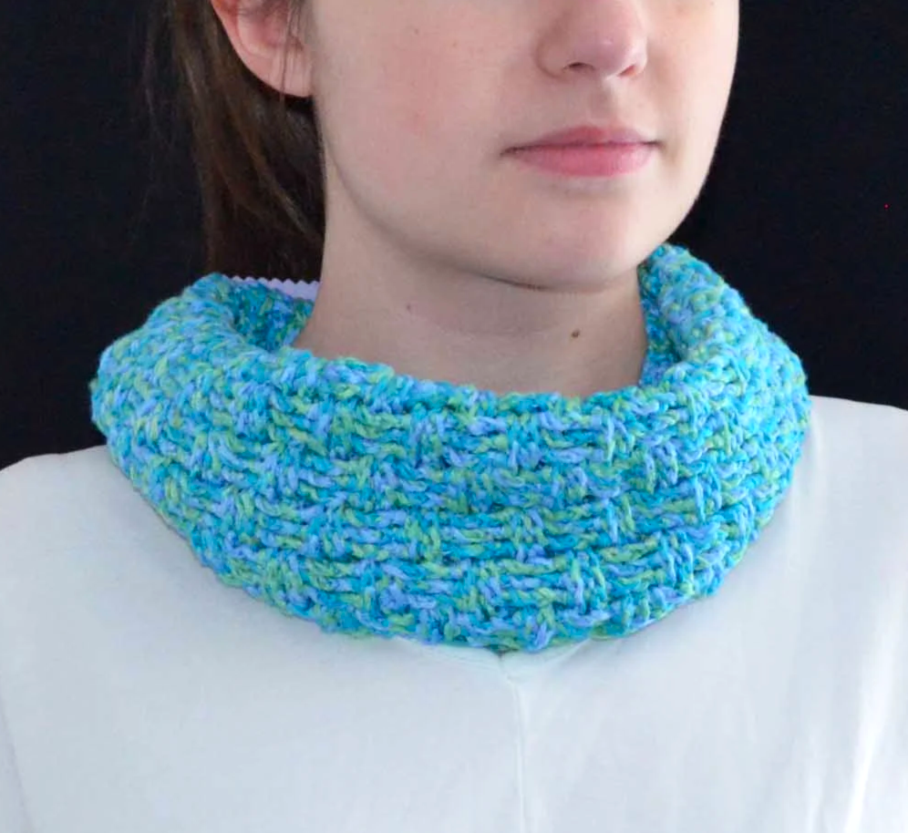 Scarf - Basketweave Infinity