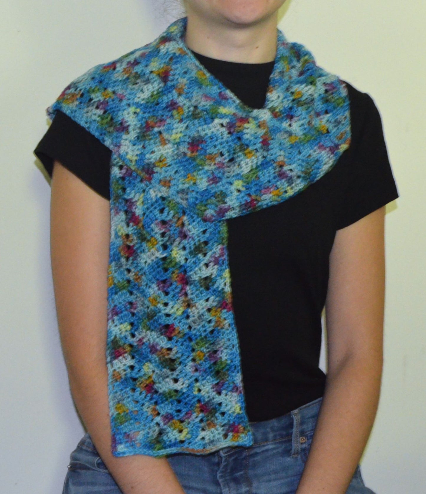 Scarf - Blue Rainbow