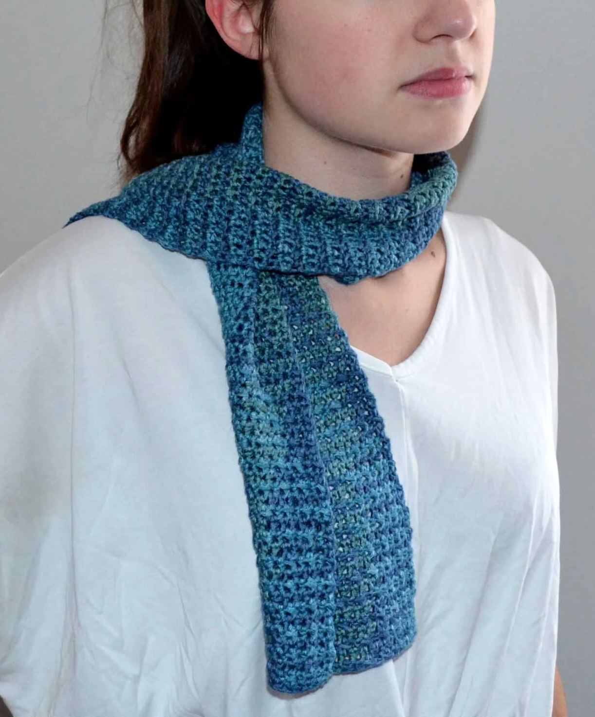 Scarf - Dark Teal Variegated
