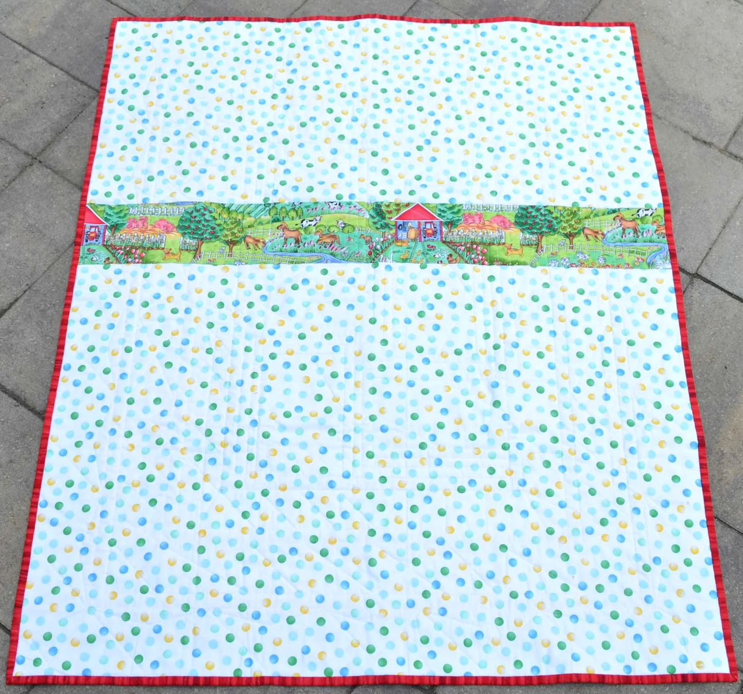 Baby Quilt - Farm Fences