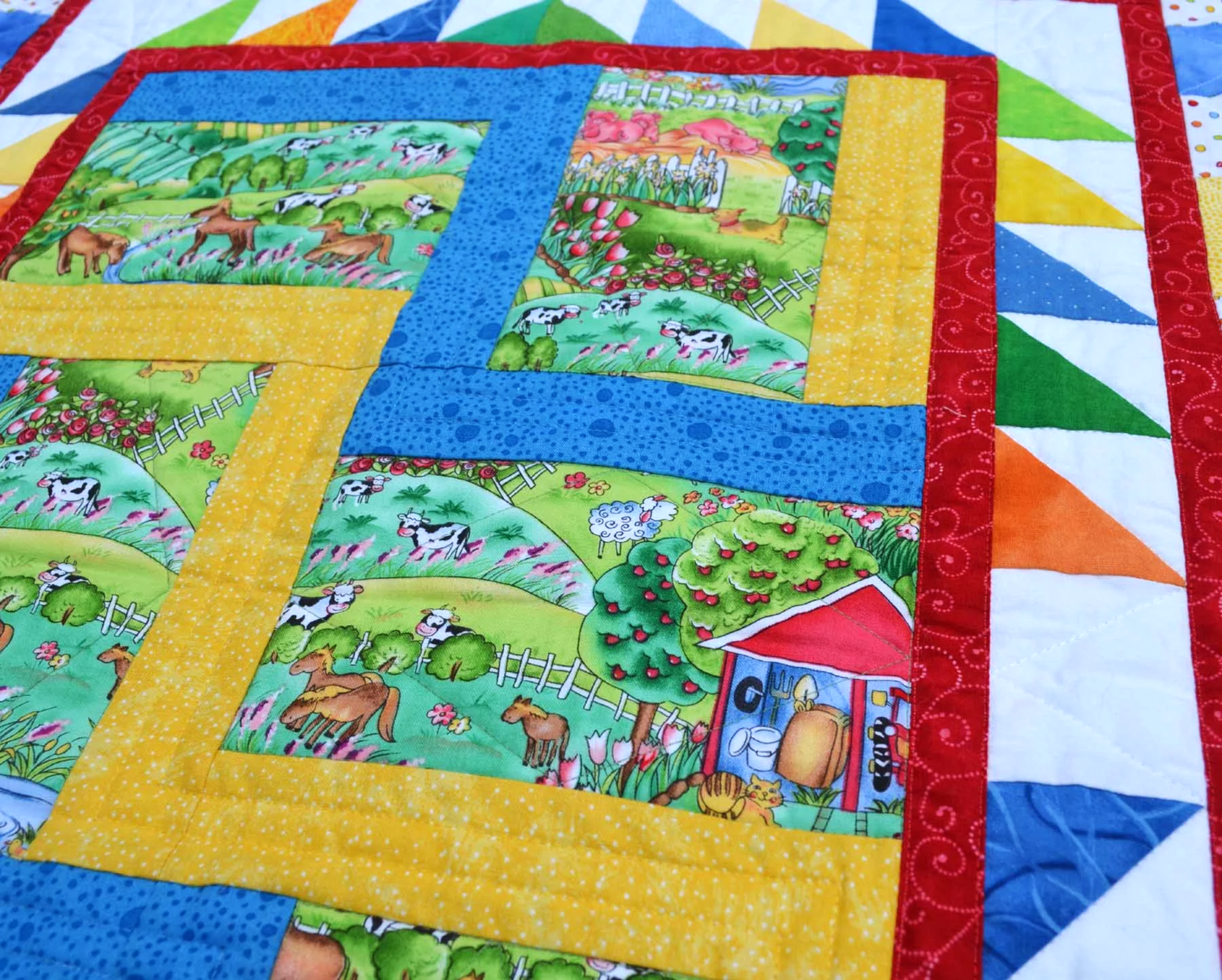 Baby Quilt - Farm Fences