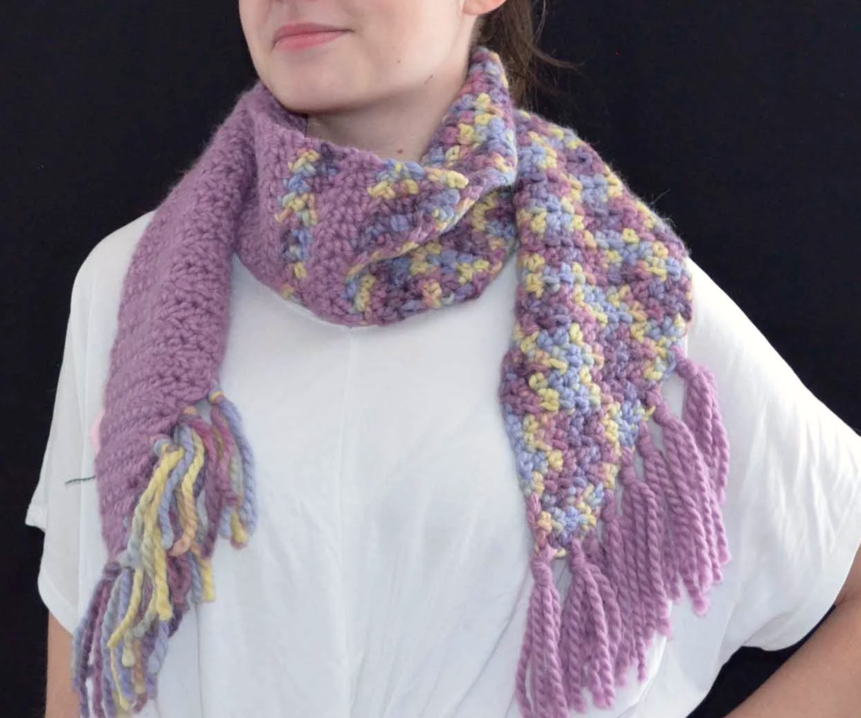 Scarf - Purple Alpaca