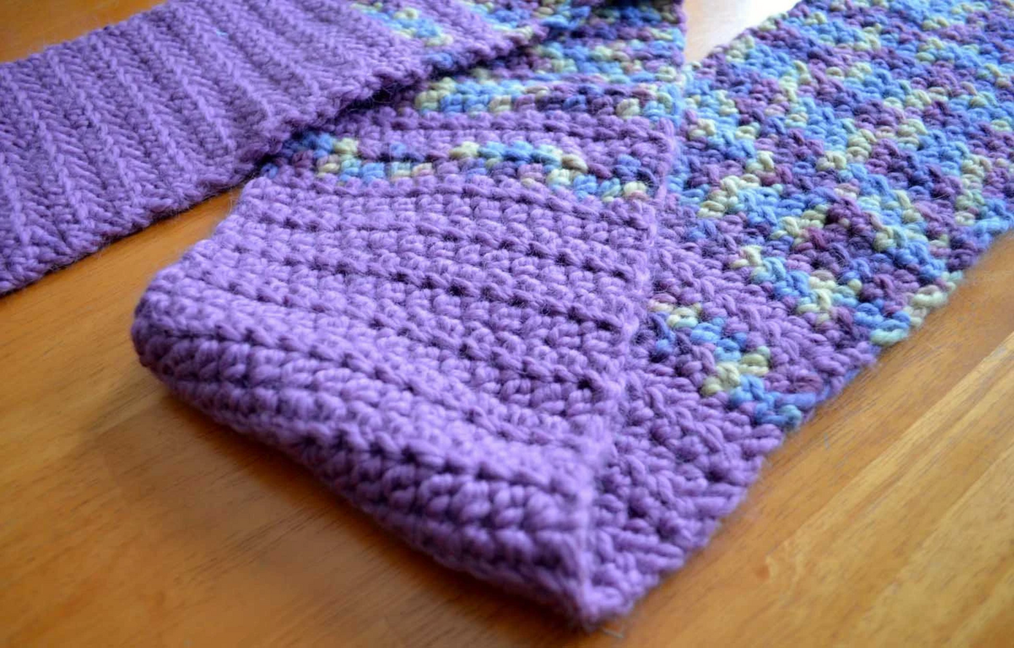 Scarf - Purple Alpaca