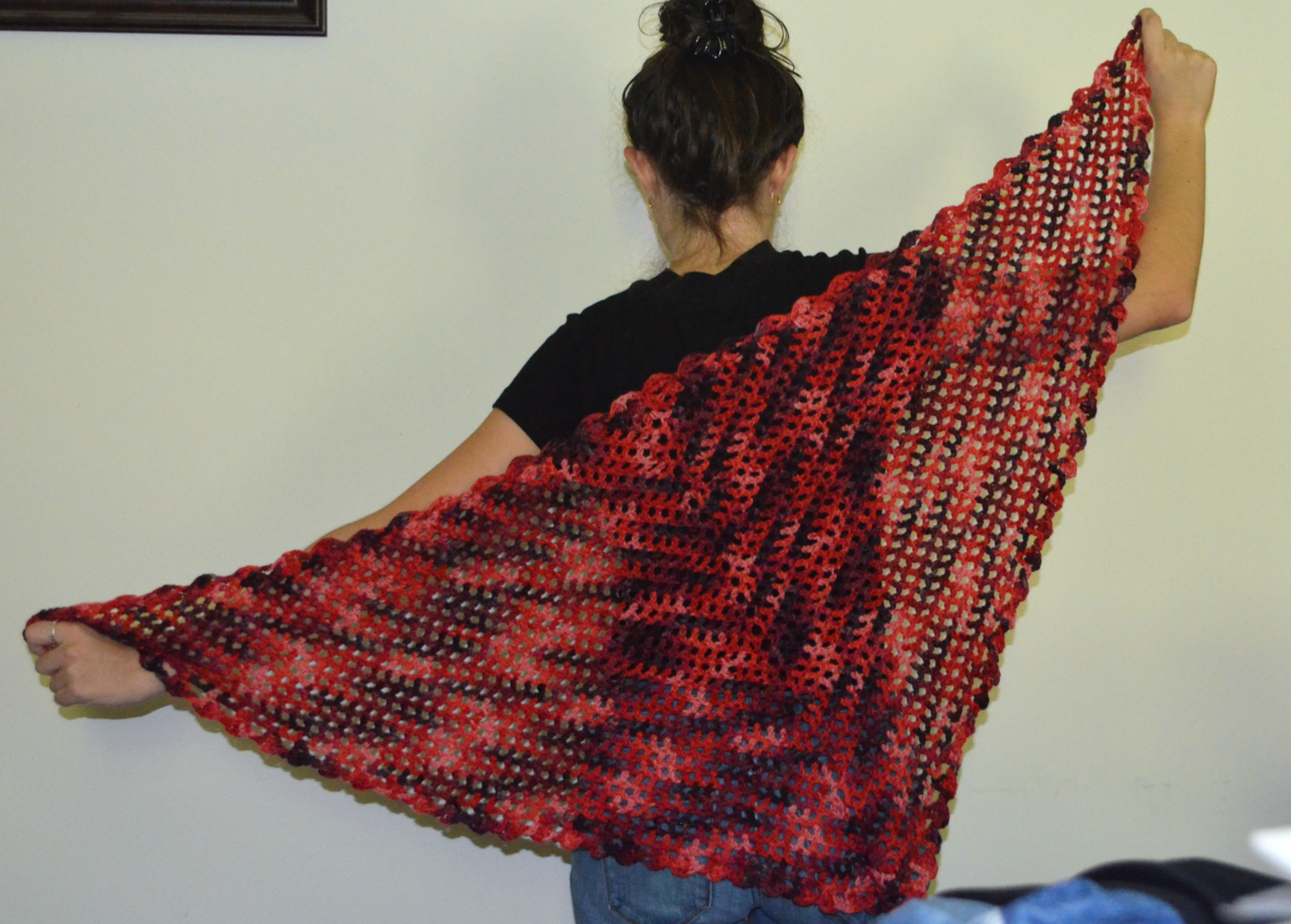 Shawl - Red Variegated