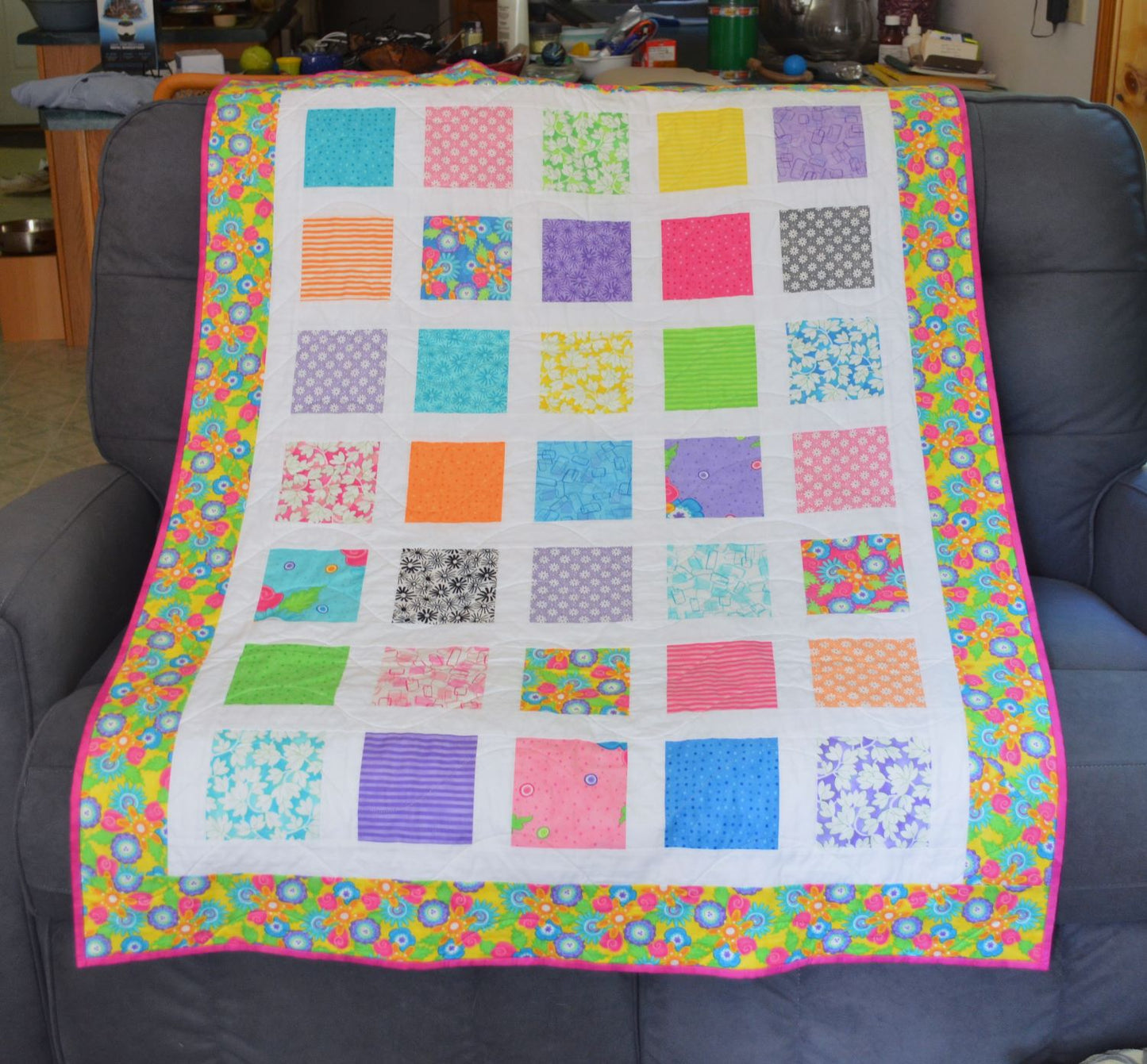 Baby Quilt - Simple Squares