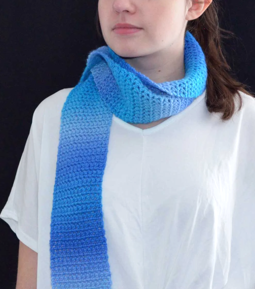 Scarf - Teal Decorative
