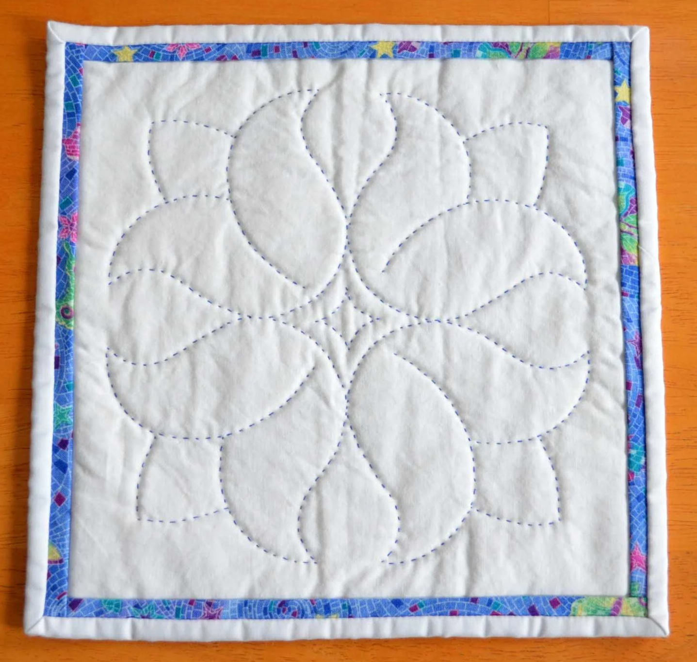 Placemat - Hand Quilted Tulips