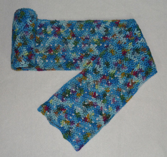 Scarf - Blue Rainbow