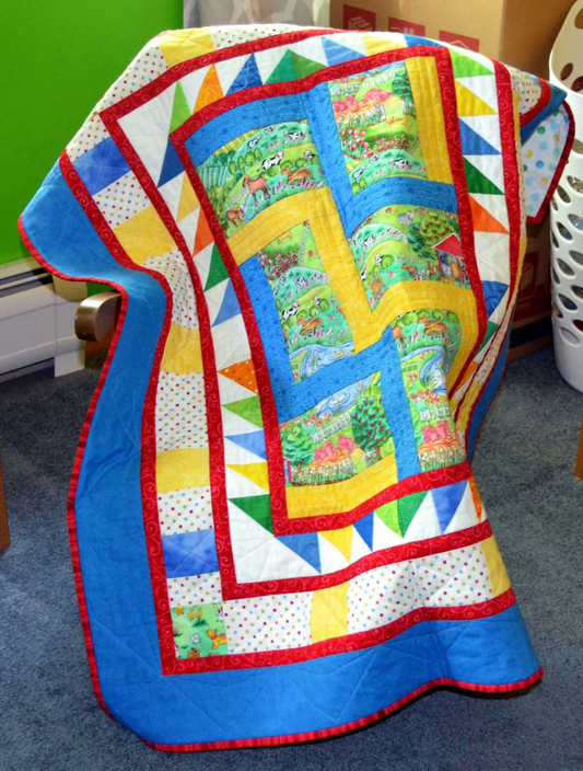 Baby Quilt - Farm Fences