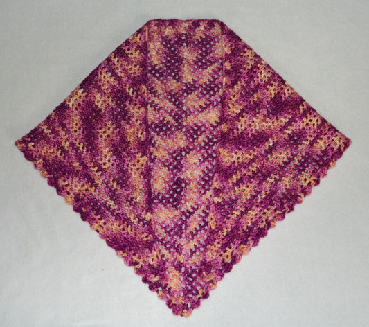 Shawl - Fuchsia & Yellow