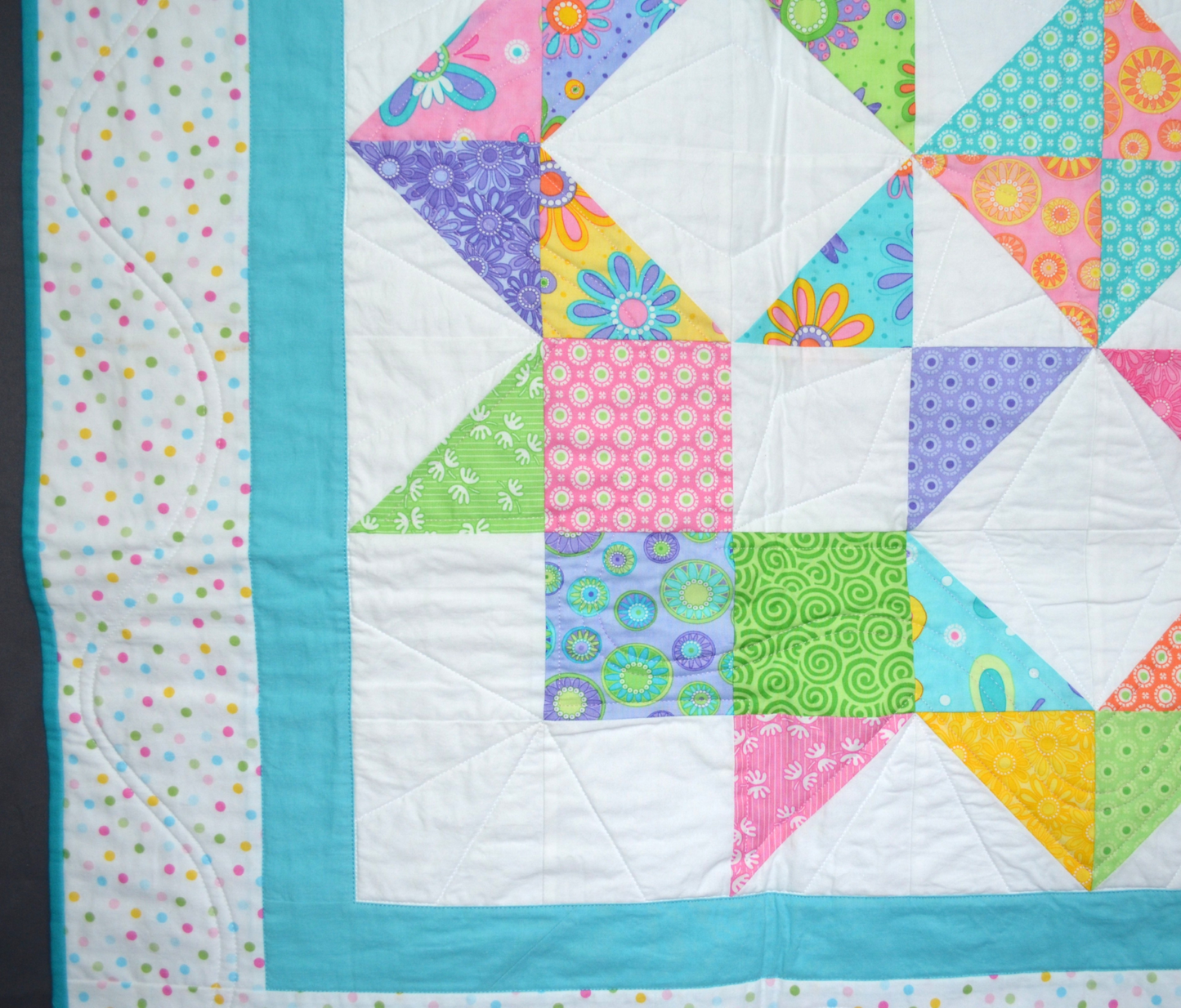 Baby Quilt - Star Diamond