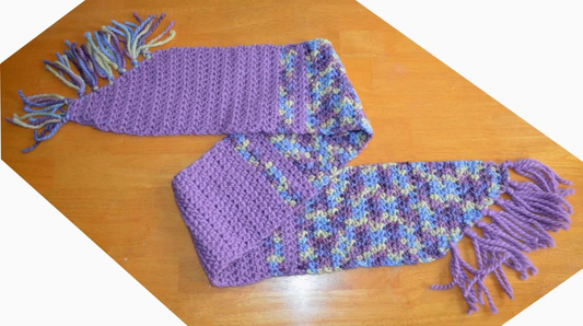 Scarf - Purple Alpaca