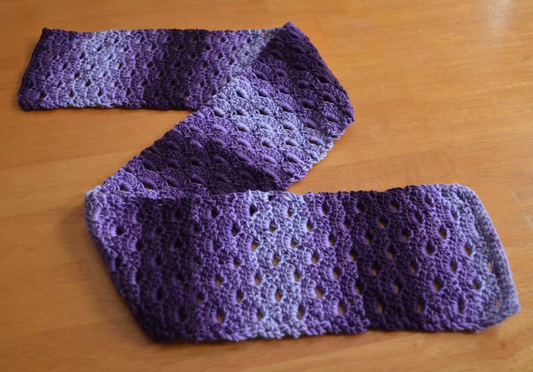 Scarf - Purple Clamshell