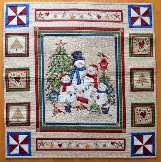 Wall Hanging - Snow Family Holiday