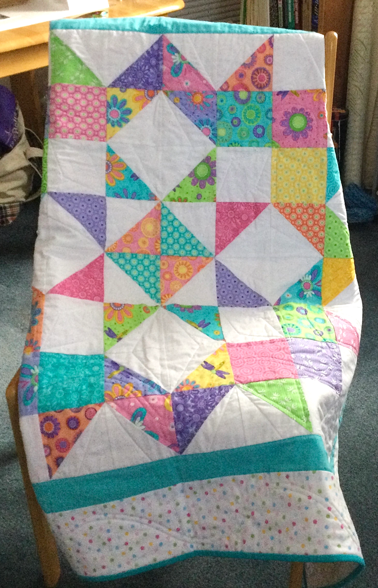 Baby Quilt - Star Diamond