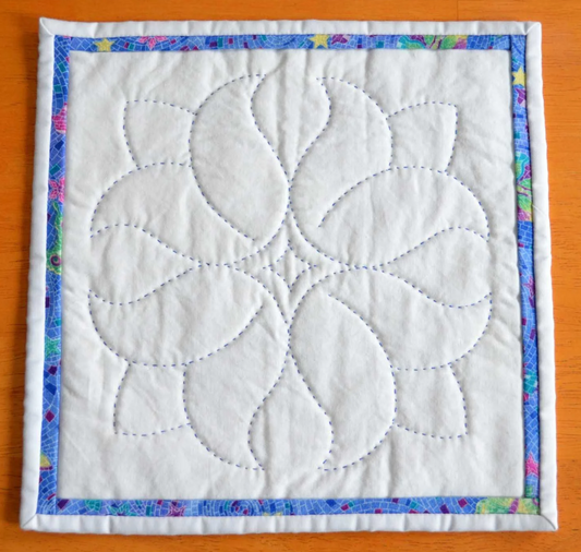 Placemat - Hand Quilted Tulips